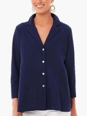 Tuckernuck navy button down top